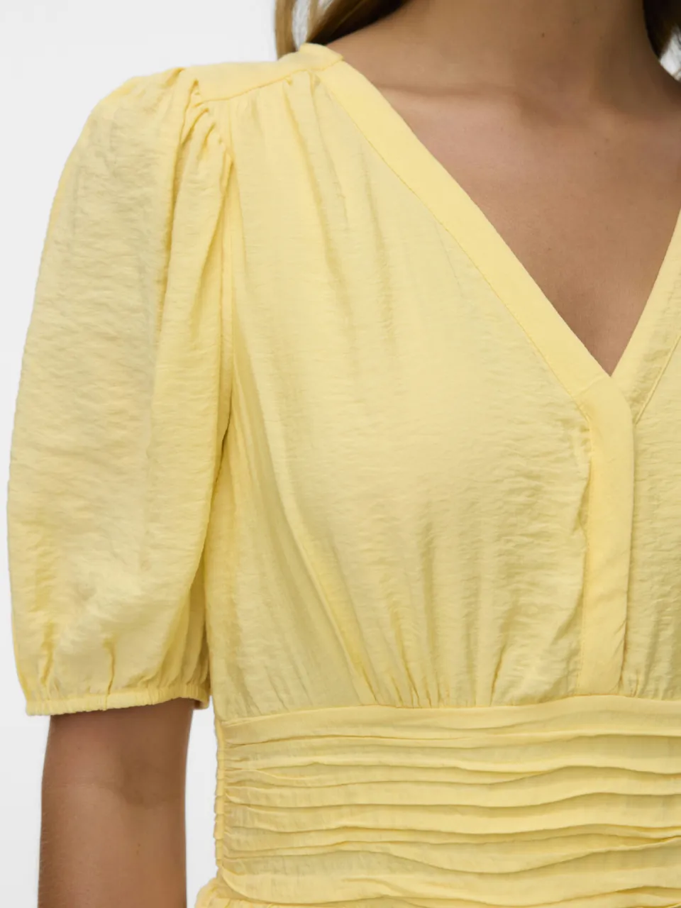 Vero Moda mini jurk - lichtgeel, foto 5
