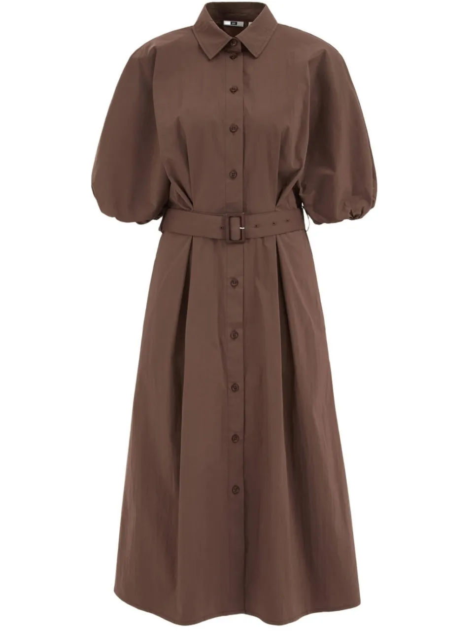 WE Fashion blousejurk met ceintuur - bruin, foto 2