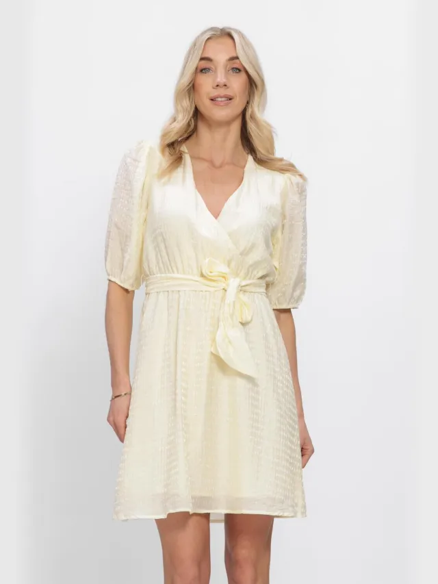 Freebird Dames Jurken Wv-lyo-lurex-26-1 - Creme
