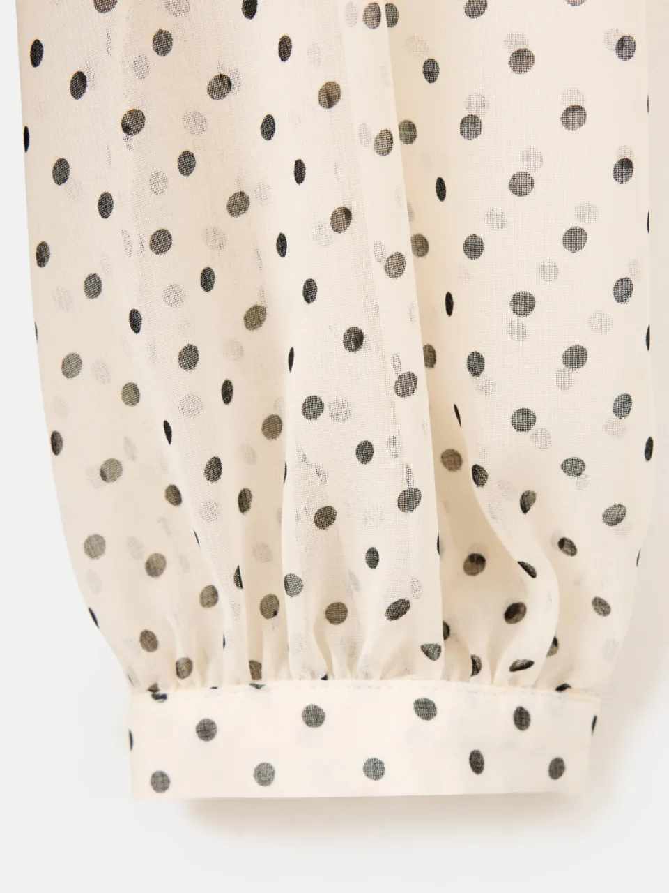 Mango korte jurk met stippen - ecru, foto 6