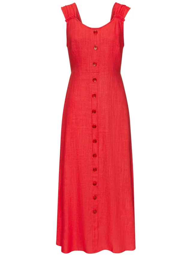 Maxi-jurk rood, foto 2