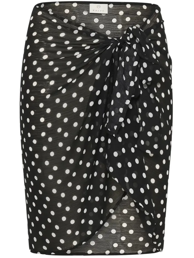 Kaffe Rok met print voor dames KAFFE KAsea black