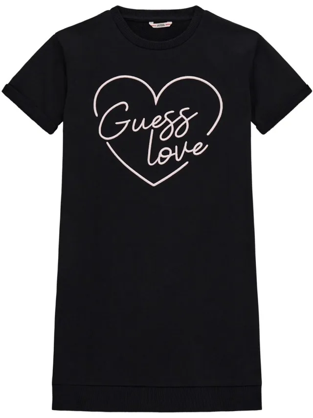Guess Meisjes t-shirt jurk Guess Zwart