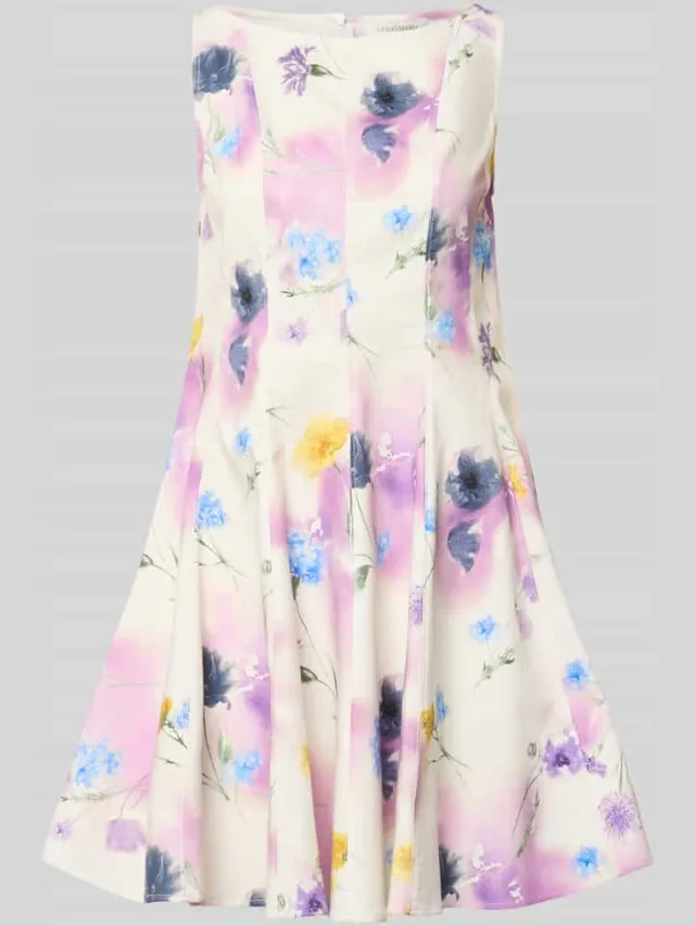 GUIDO MARIA KRETSCHMER WOMAN mini-jurk met ronde hals model 'ISABELLE' fuchsia, foto 2