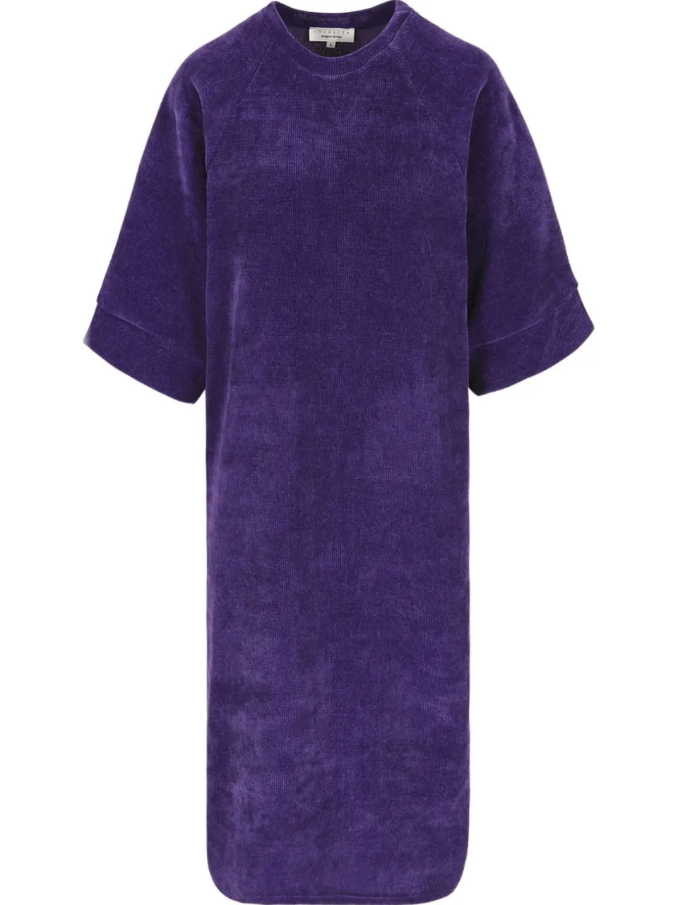 LOLALIZA corduroy midi jurk - paars, foto 2
