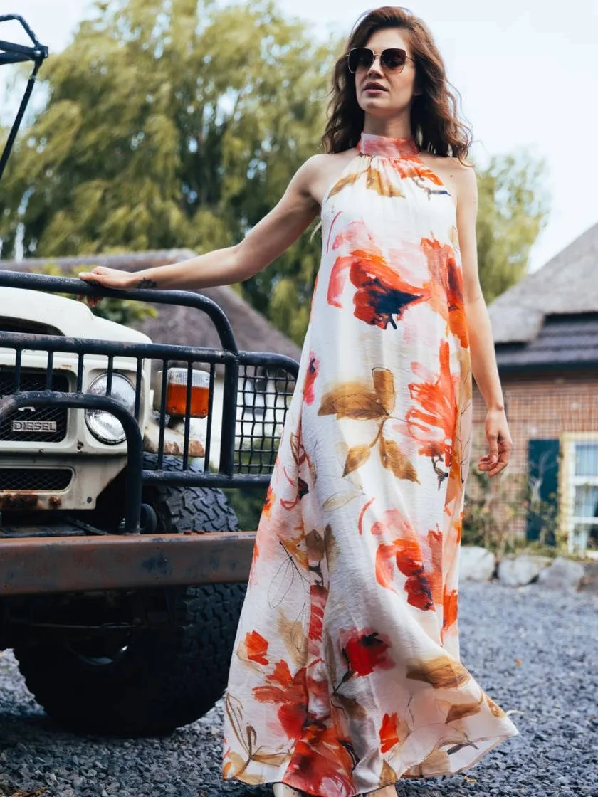 LabeL DOT gebloemde maxi jurk multi, foto 3