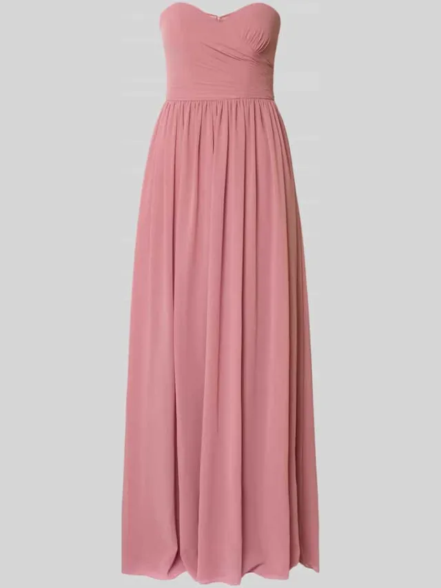 Mascara maxi-jurk in off-shoulder-look rosé, foto 2