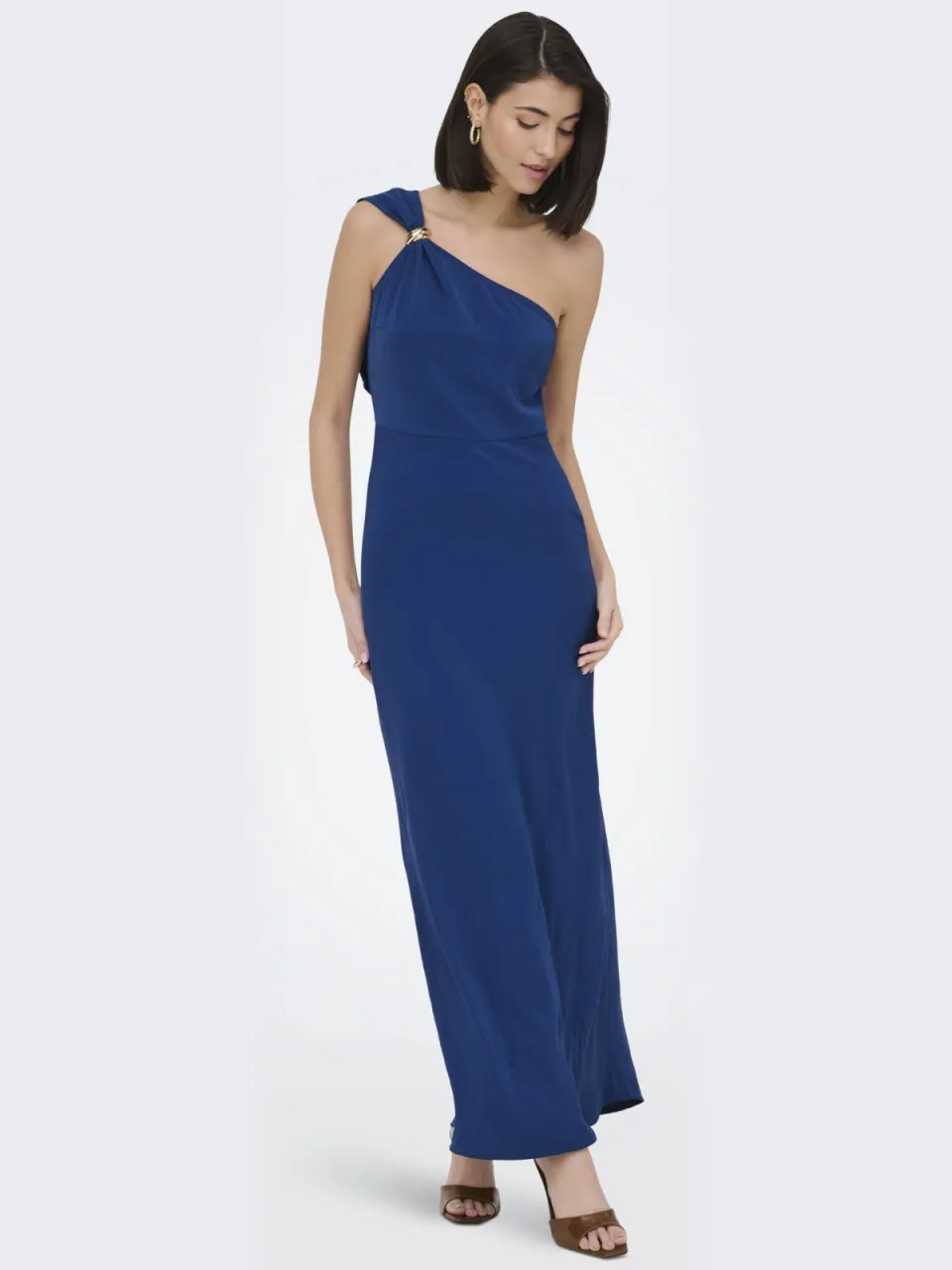 JDY maxi jurk gebreid blauw