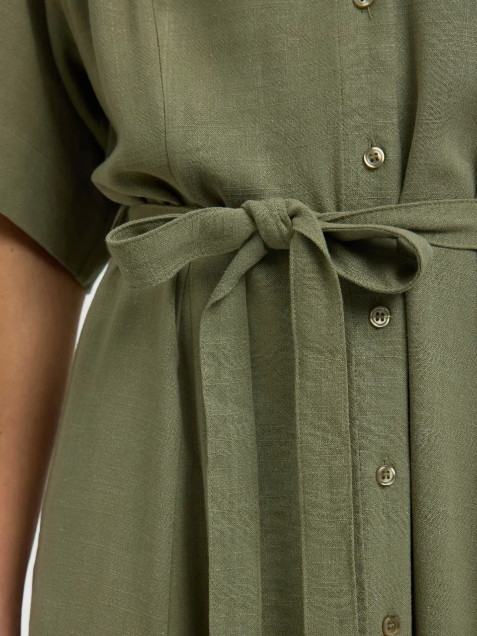 Selected blousejurk groen, foto 4