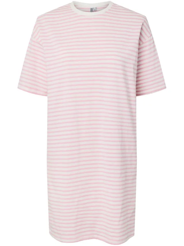 Pieces midi-jurk PCSADIE bright white3