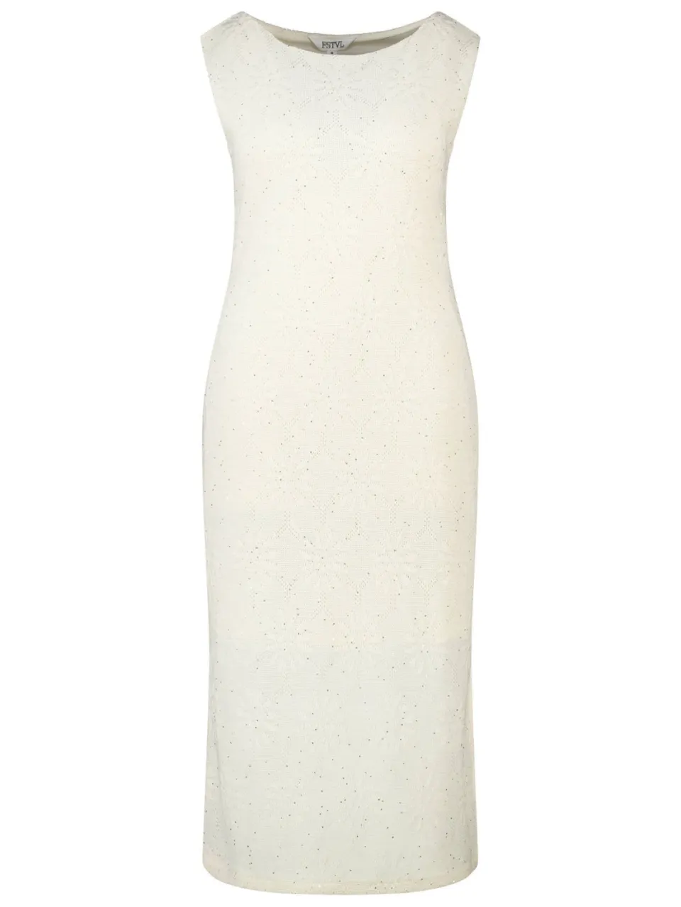 MS Mode gebloemde midi jurk met pailletten Plus Size - ecru, foto 2
