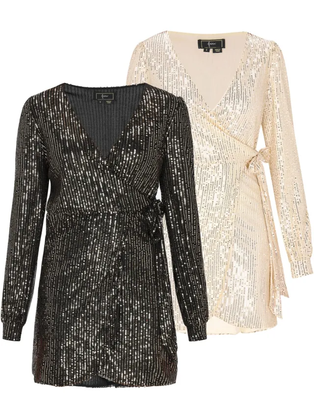Mo dress 2-Pack zwartgoud