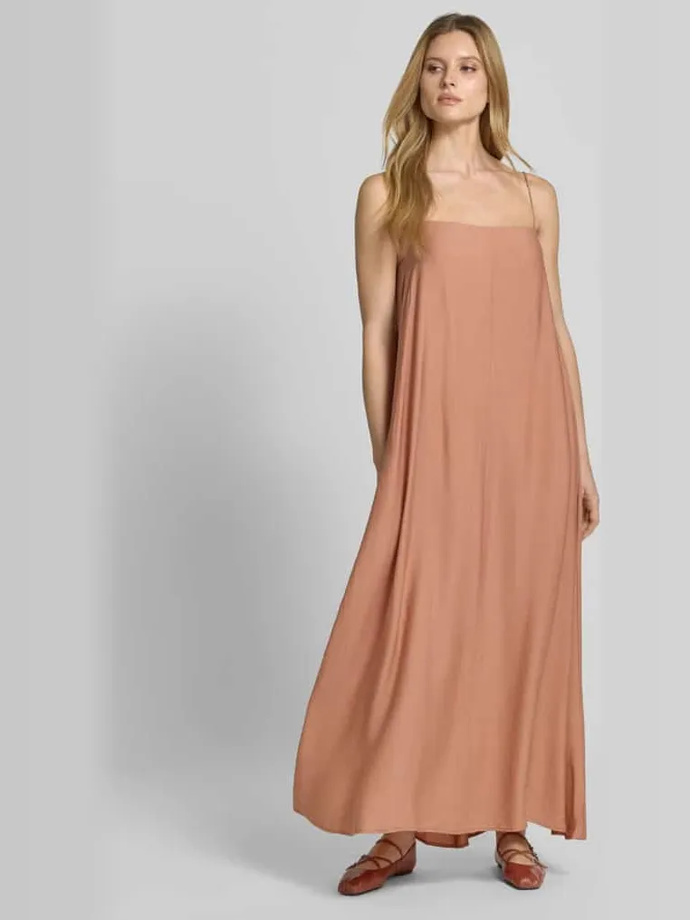 Style Icon Collection maxi-jurk met spaghettibandjes en vierkante hals curated by Anna Schürrle Rosé