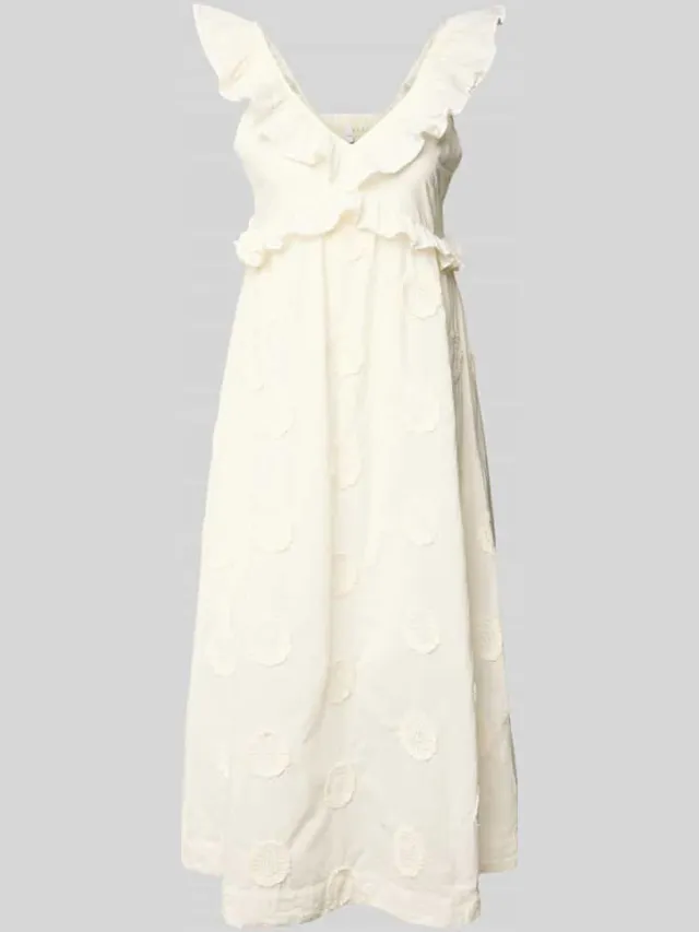 Yas Midijurk met volants model 'YASNAMA' offwhite, foto 2