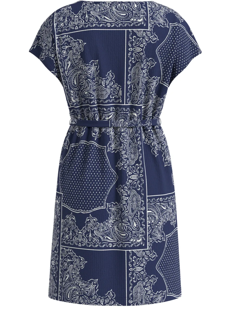s.Oliver korte bohemian zomerjurk met paisley - donkerblauw, foto 3