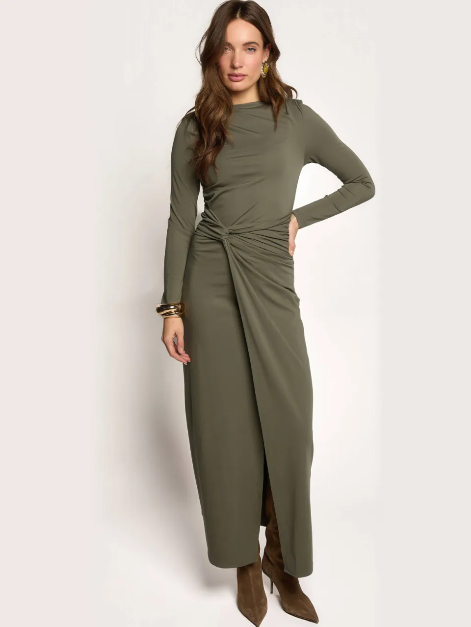 Freebird midi jurk - groen