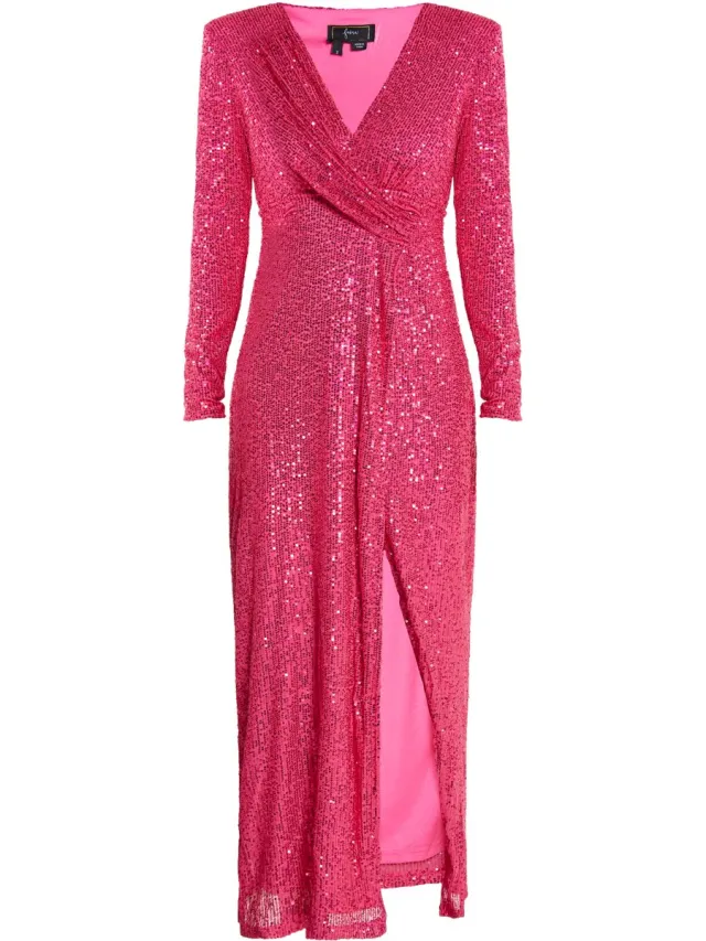 Faina Paillettenjurk roze