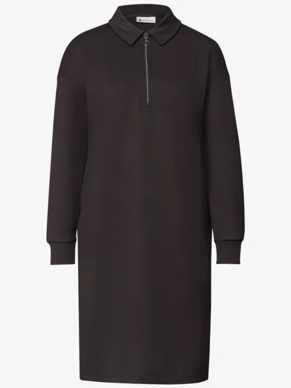 Street One Kniehoge sweaterjurk met ritsdetail bruin, foto 3
