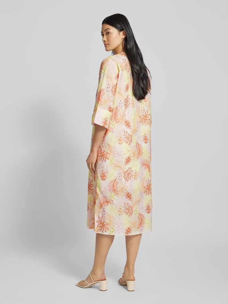 Smith and Soul Midi-jurk met V-hals roze, foto 3