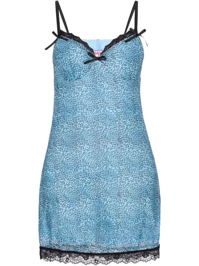 MyMo jurk Blauw Zwart