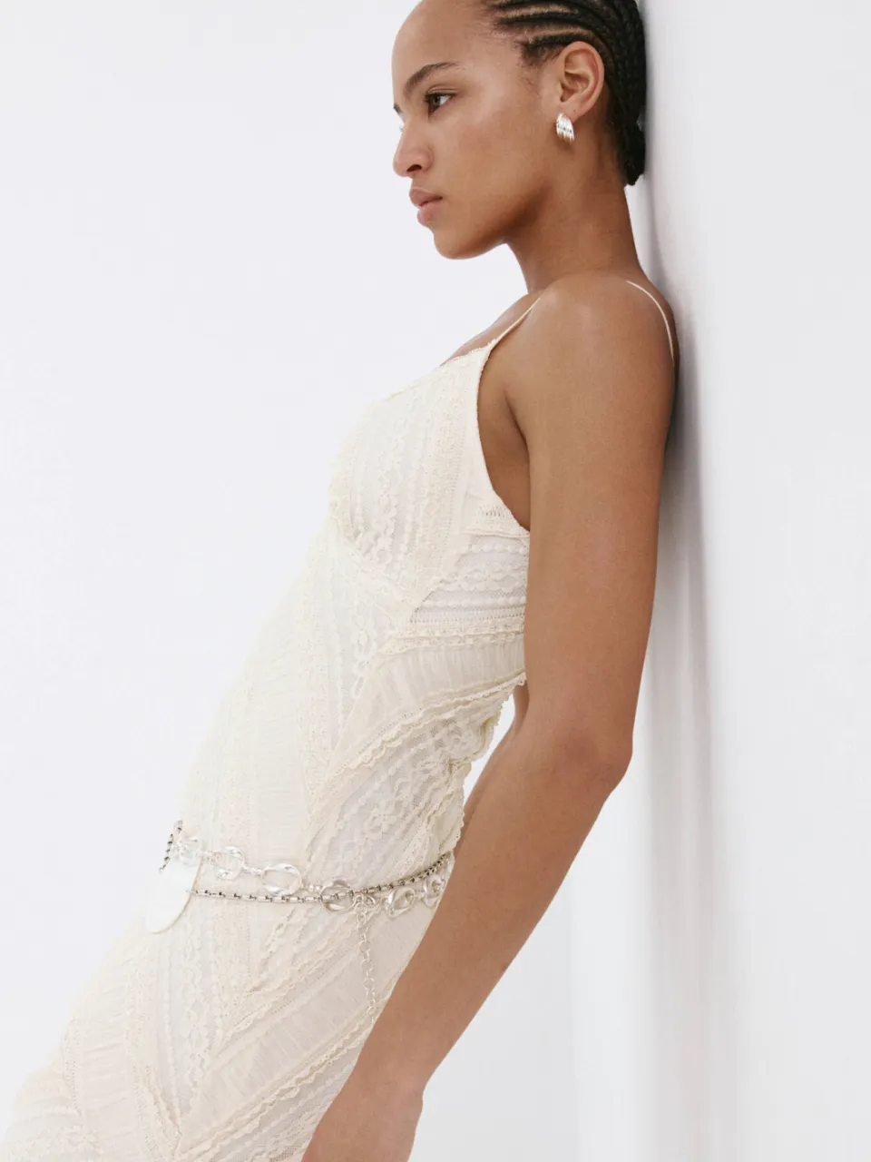 Mango midi jurk - ecru, foto 3