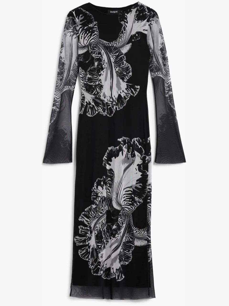 Desigual midi jurk zwart, foto 2