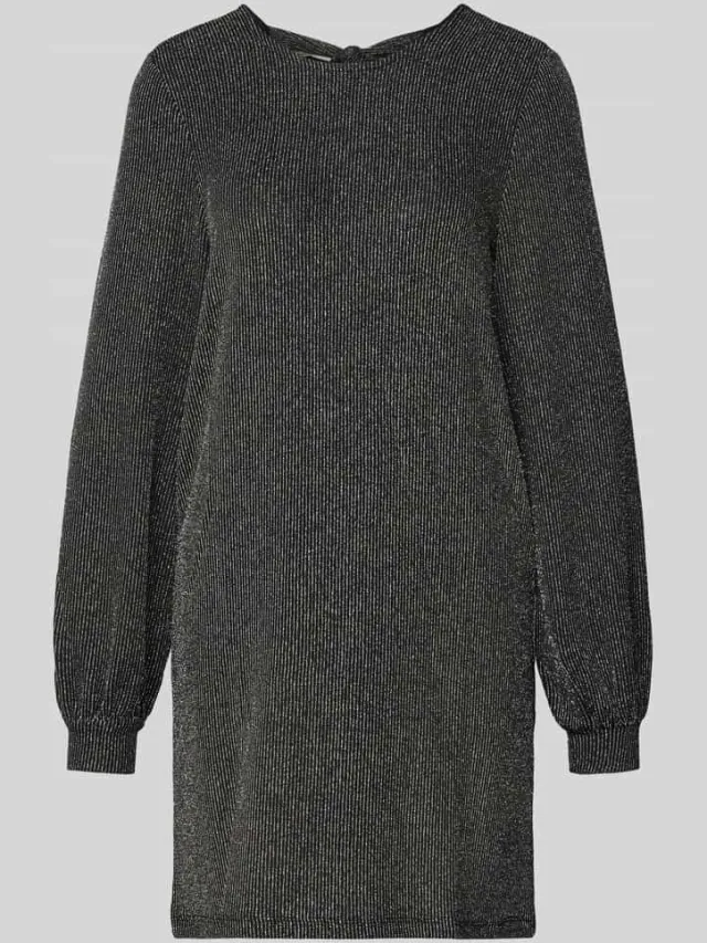 Only Mini-jurk met glittermotief, model 'CAROL' zilver, foto 2