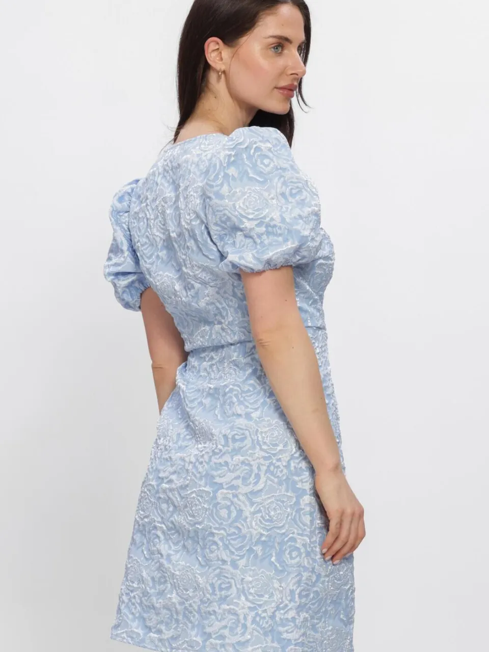 Y.A.S. YAS Dames Jurken Yascaro Ss Wrap Dress - Lichtblauw, foto 3