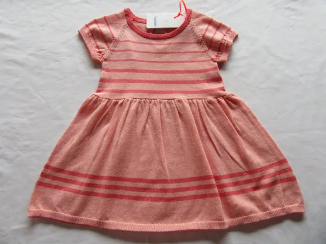 Noukie's , jurk , klleed , fijn gebreid , orange met glitter , 2 jaar 92