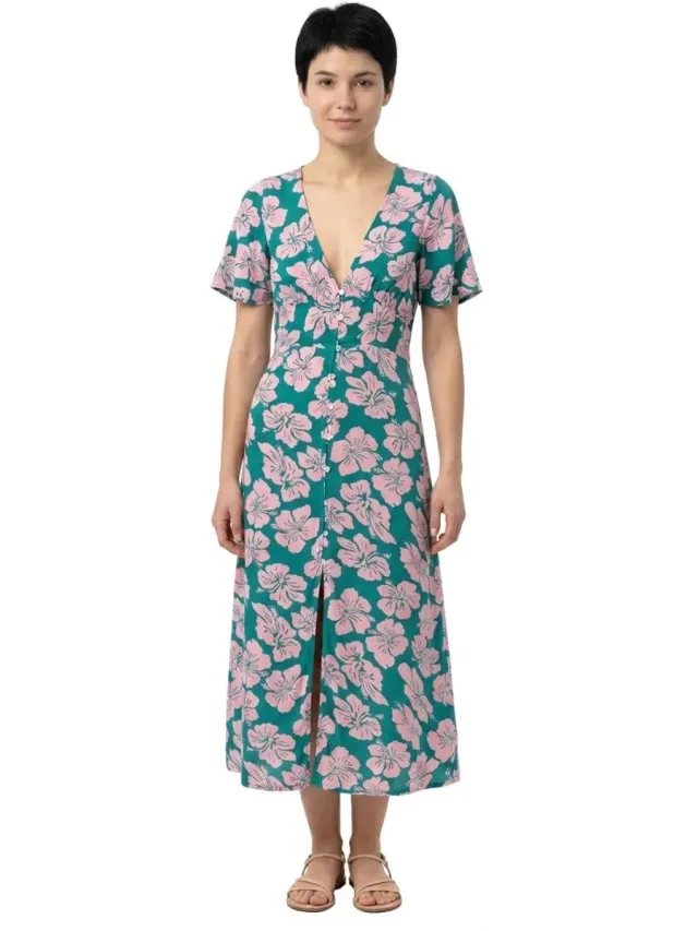 Billabong Your Girl Korte Mouw Jurk Blauw XS Vrouw Deep Lagoon