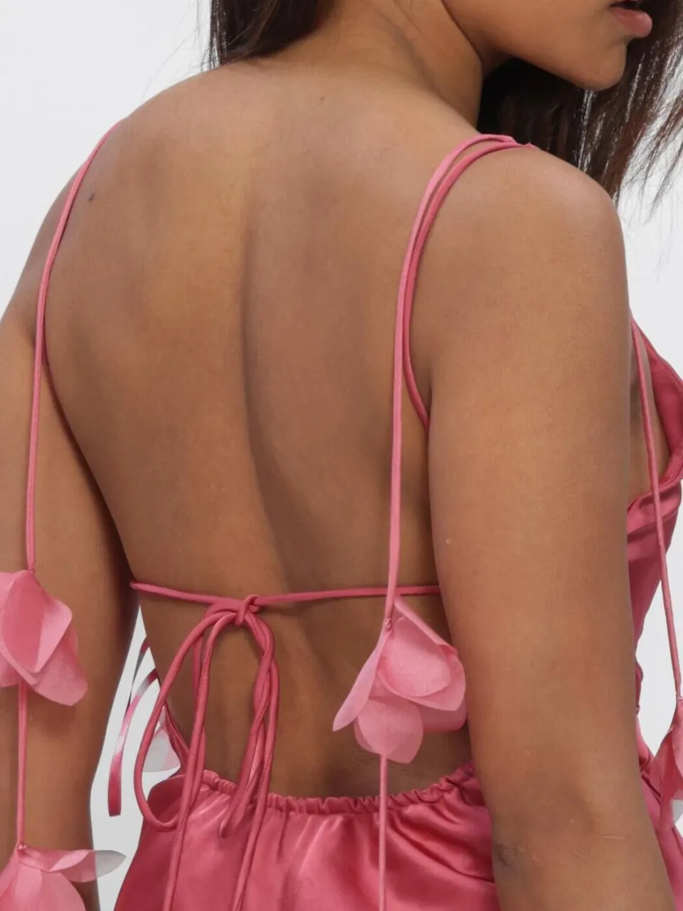 Neo Noir Dames Jurken Colly Heavy Sateen Dress - Roze, foto 3