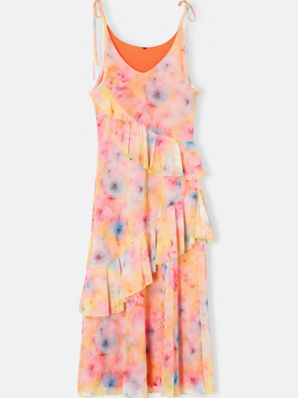 Trendyol TRENDYOLMİLLA Dames Meerkleurig Abstract Maxi Mouwloos A-lijn Jurken veelkleurig, foto 2