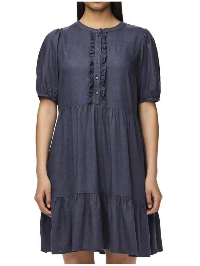 Pieces Korte Jurk Pieces Pias Blauw