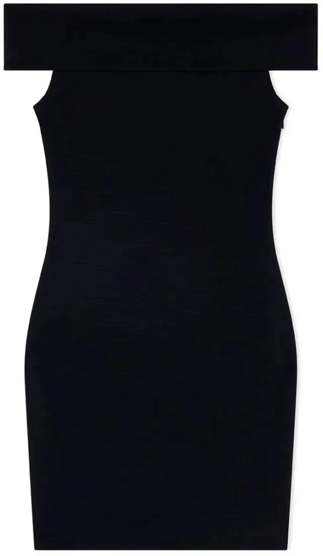 Armani Exchange Xw001742_af21295 Mouwloze Jurk Zwart XS Vrouw Black