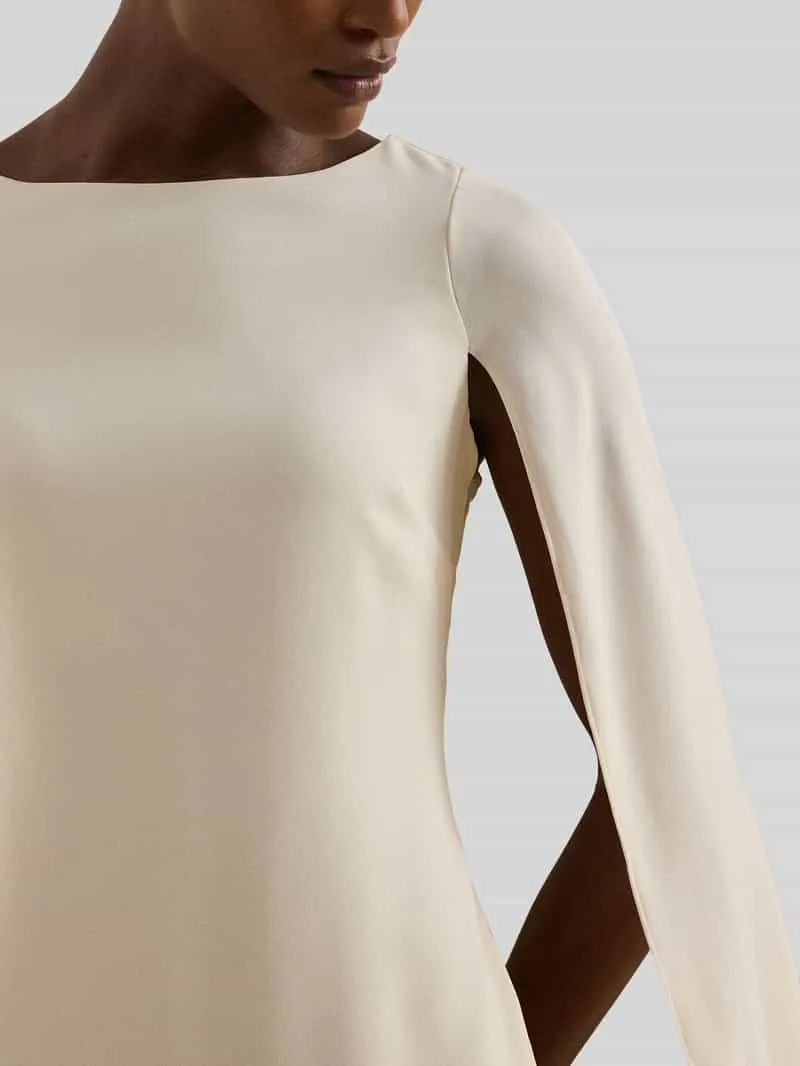 Lauren Ralph Lauren A-lijn cocktailjurk met cape beige, foto 5