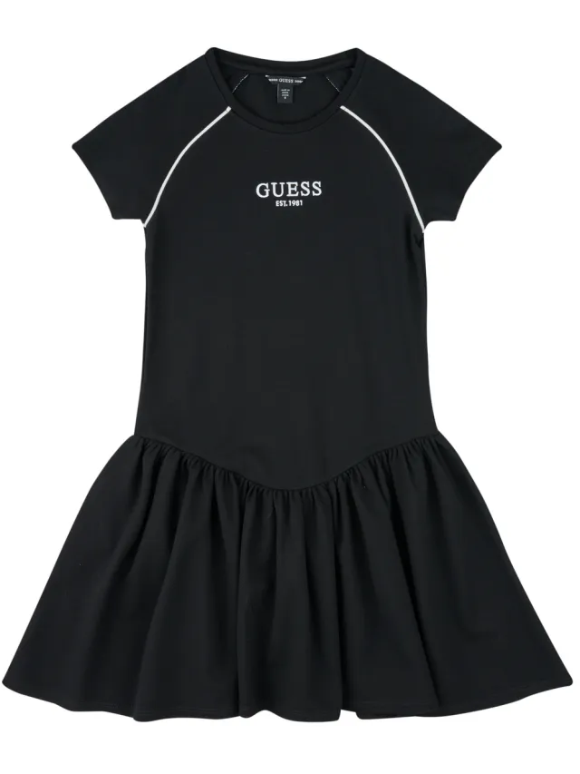 Guess Korte Jurk Guess LENZING STRETCH PUNTO Zwart