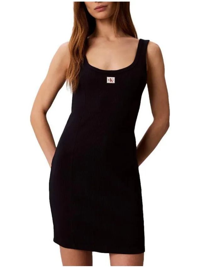 Calvin Klein Jurk Calvin Klein Jeans Robe Zwart