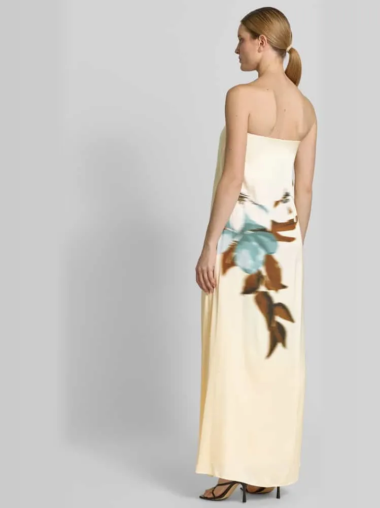 Jake*s Cocktail Maxi-jurk van viscose in off-shoulder-look lichtgeel, foto 3
