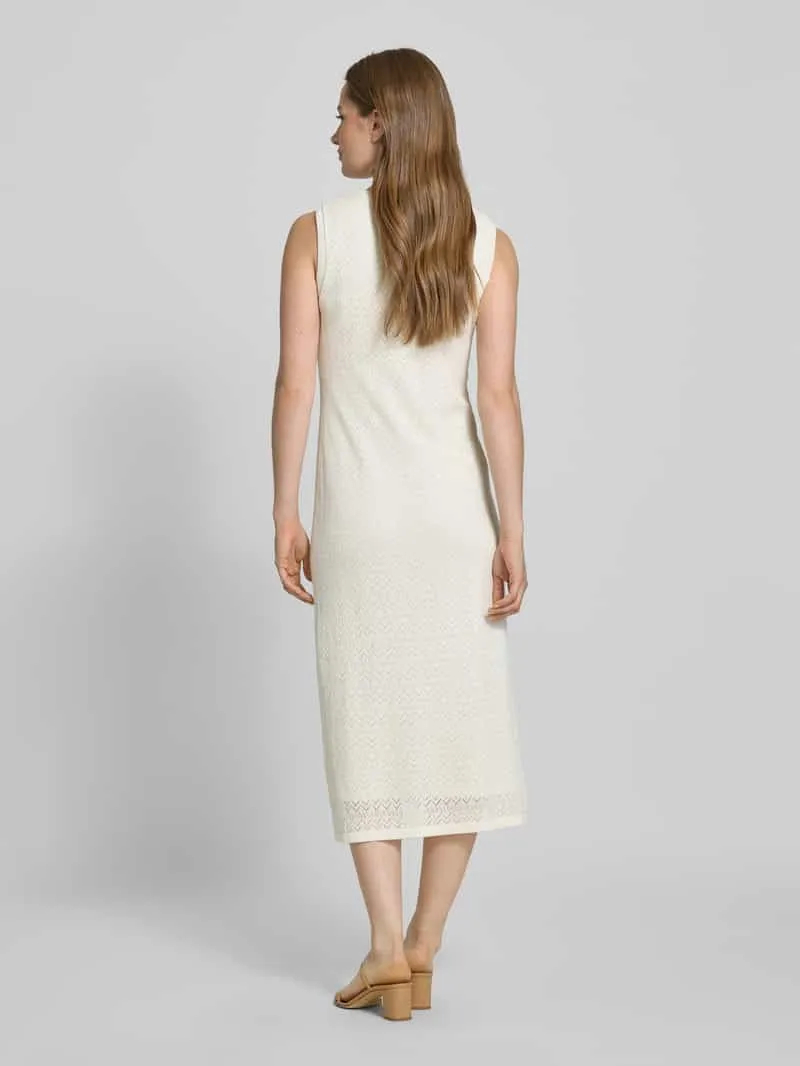 Christian Berg Woman Selection Gebreide jurk met structuurmotief ecru, foto 3