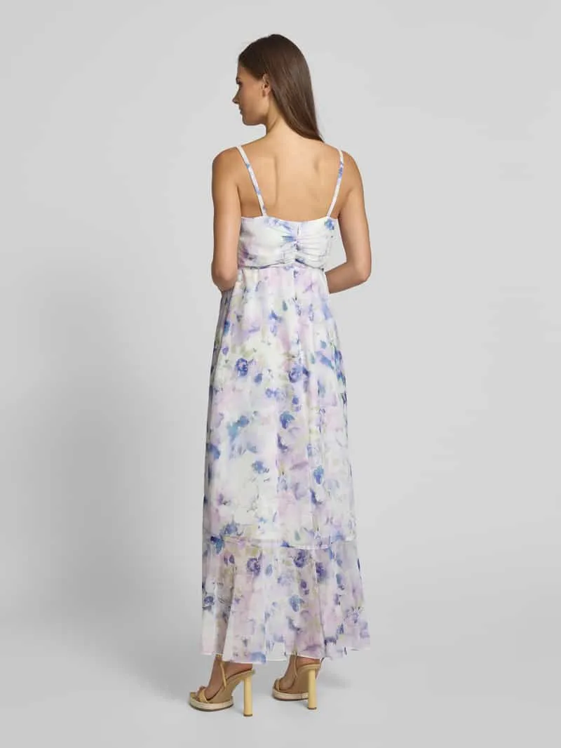 Jake*s Cocktail Midi-jurk met volants en strikceintuur ecru, foto 3
