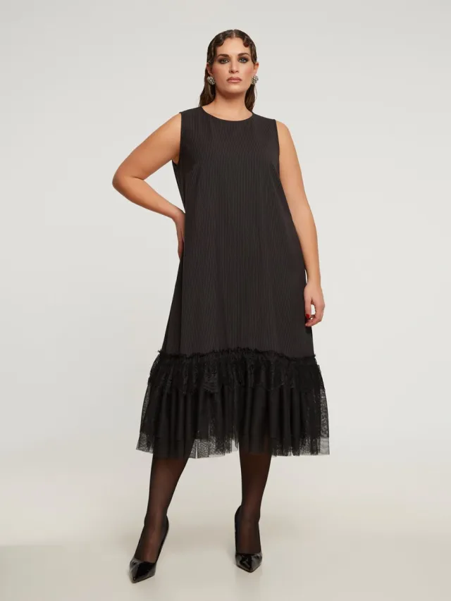 Mat Fashion jurk BLACK