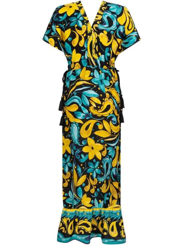 Chic by Lirette Kimono jurk Frangipani - Tealsun