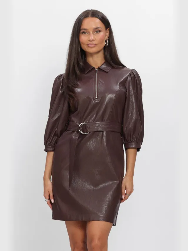 Aaiko Dames Jurken Semira Pu 689 - Bruin