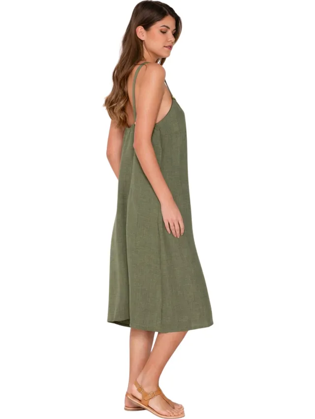 Luna Splendida Jurk Luna Splendida Zomerse maxi jurk FRESH Splendida Groen