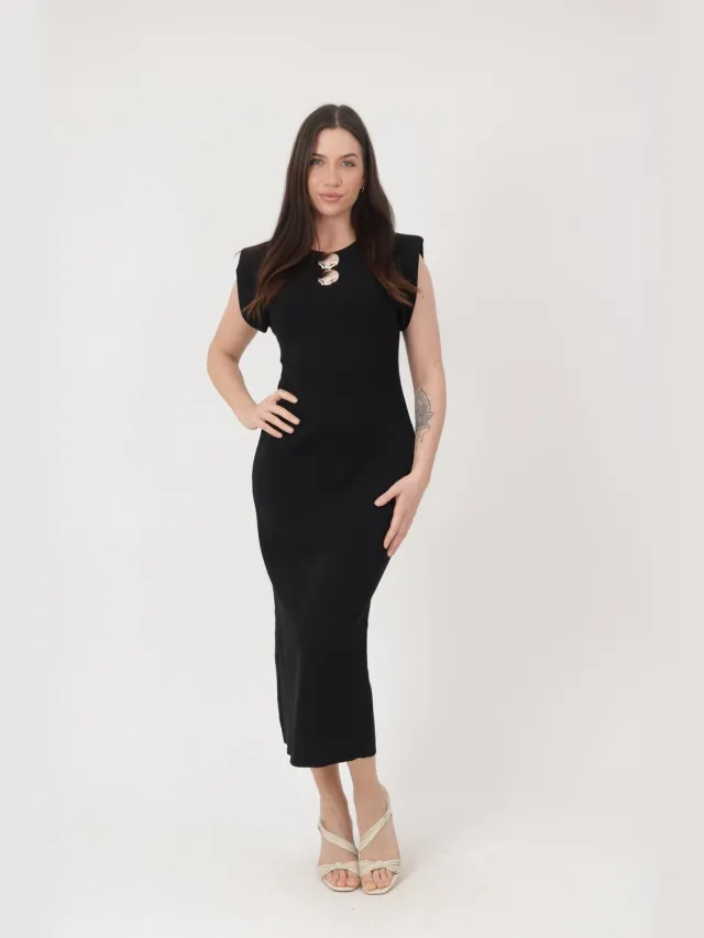 Elara Maxikleid Schwarz