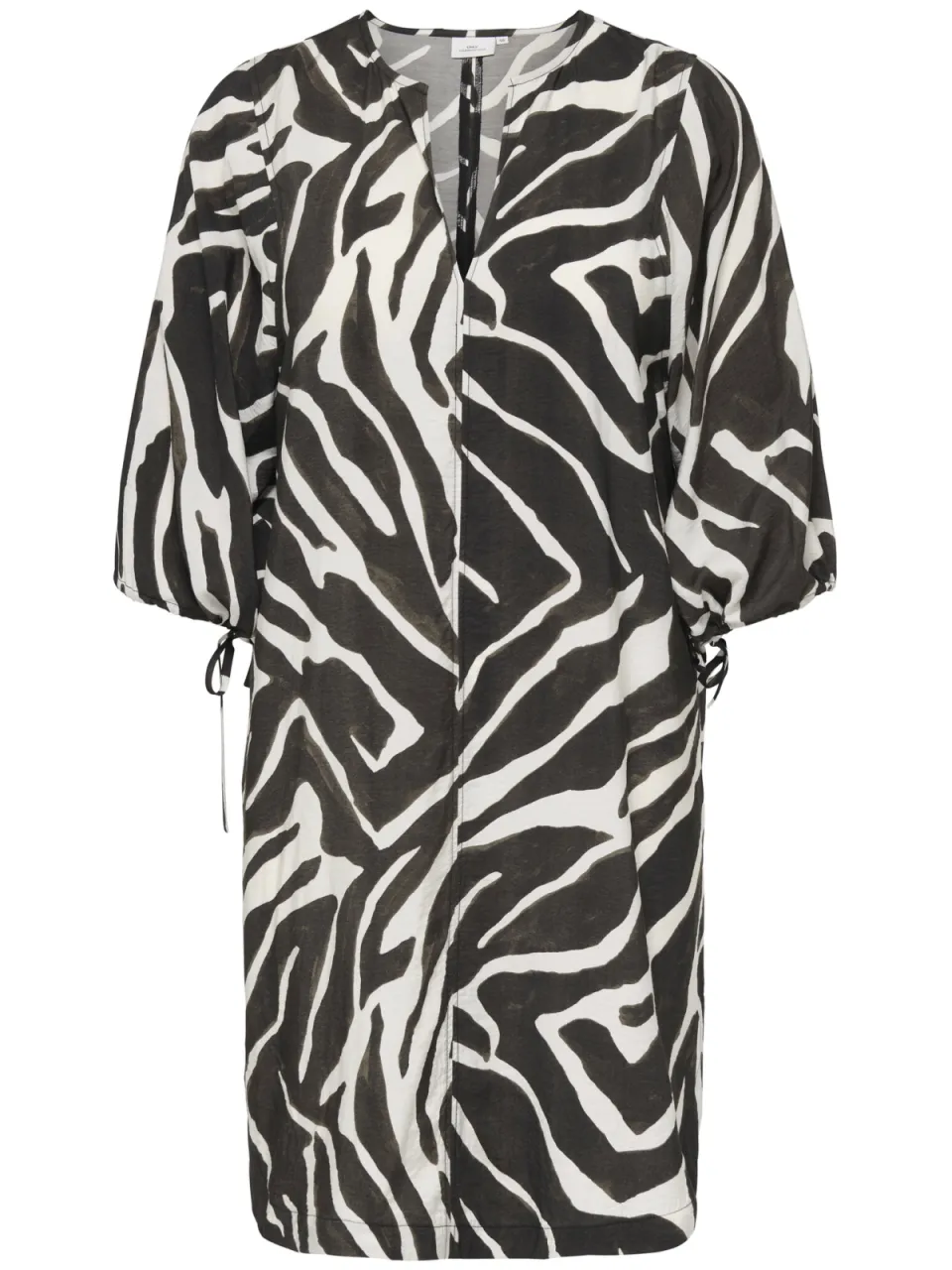 Only Carmakoma mini jurk Plus Size met print - zwart, foto 2