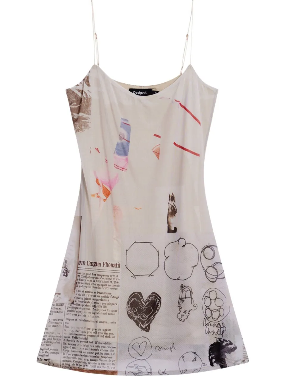 Desigual zomerjurk crème, foto 2