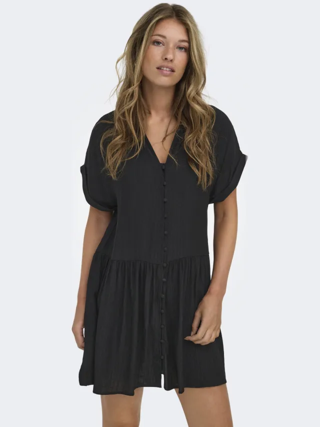 Only korte blousejurk - zwart