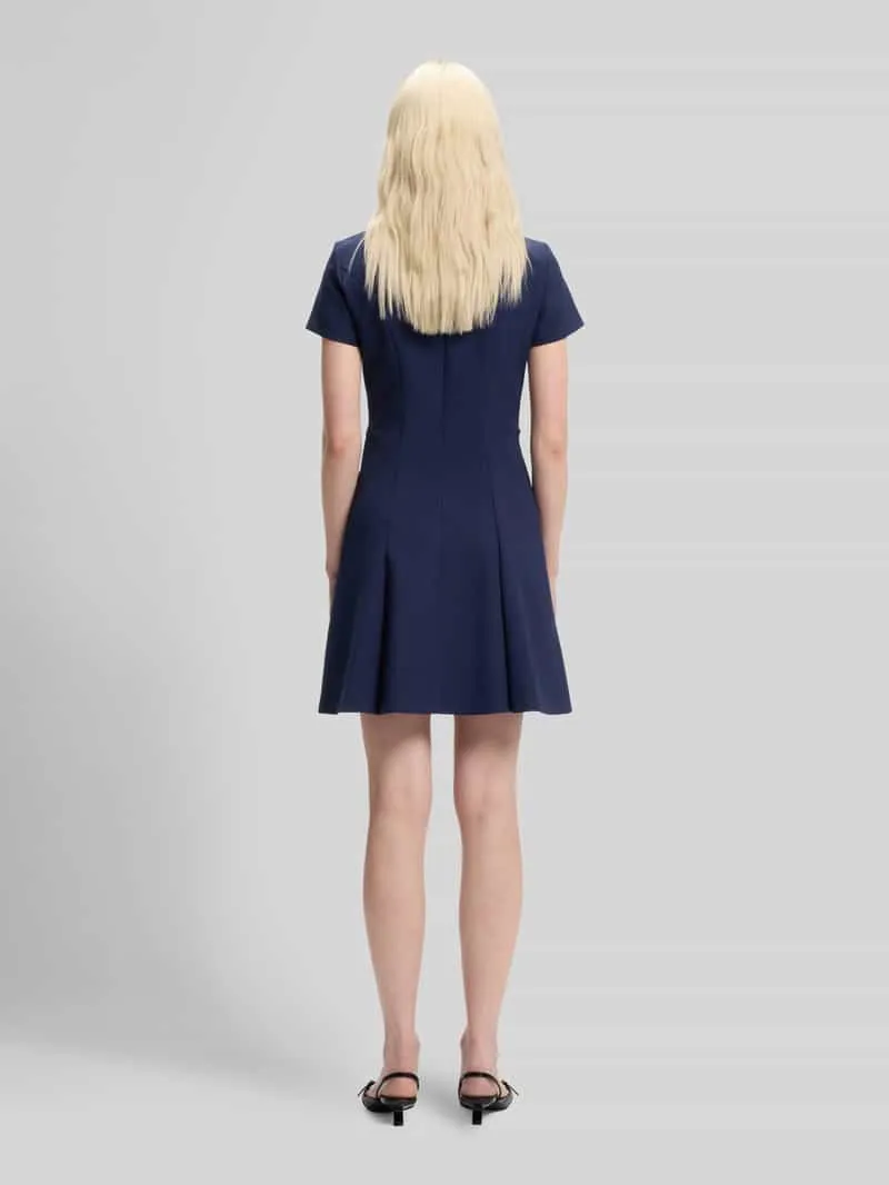 Hugo Kokerjurk met paillettendetails model 'KAELYN' marineblauw, foto 3