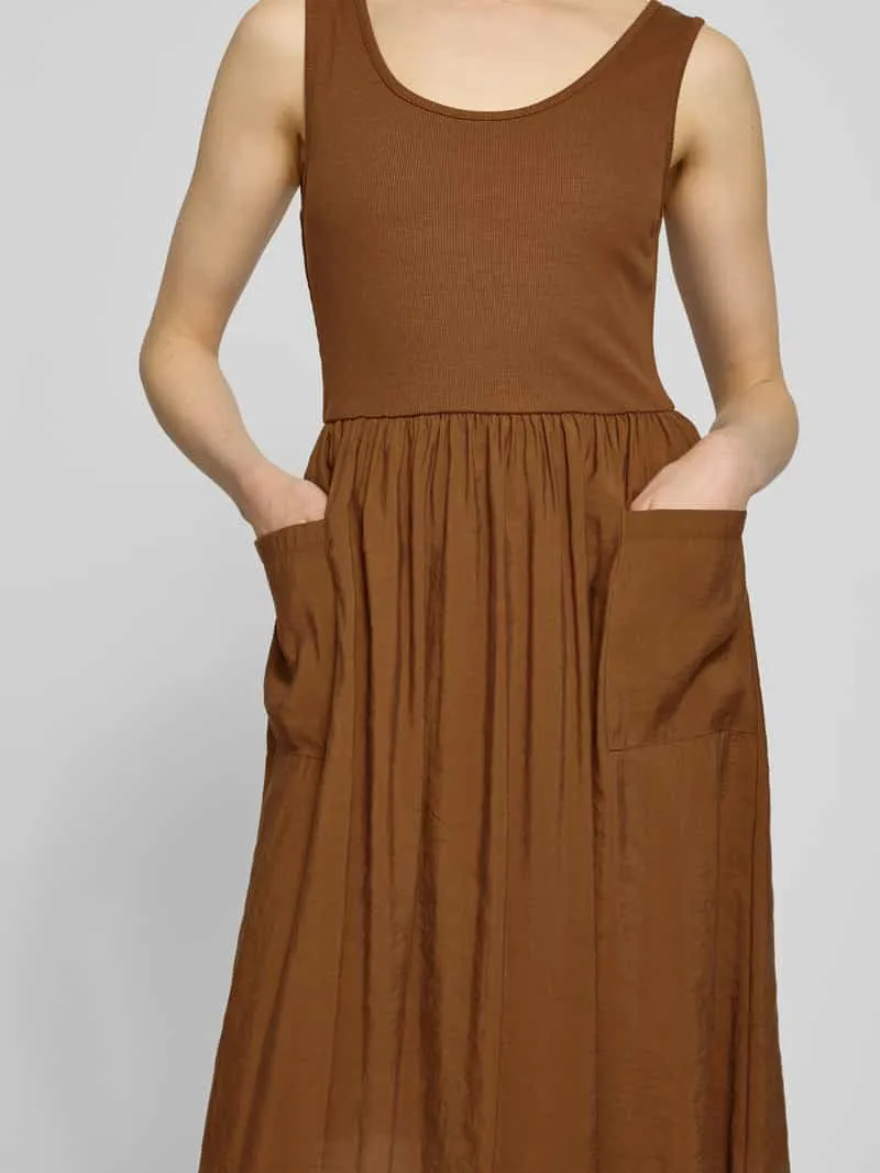 Rich & Royal midi-jurk met opgestikte zakken cognac, foto 4
